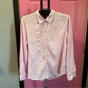 Orvis Pink Button Down Shirt Long Sleeve Classic